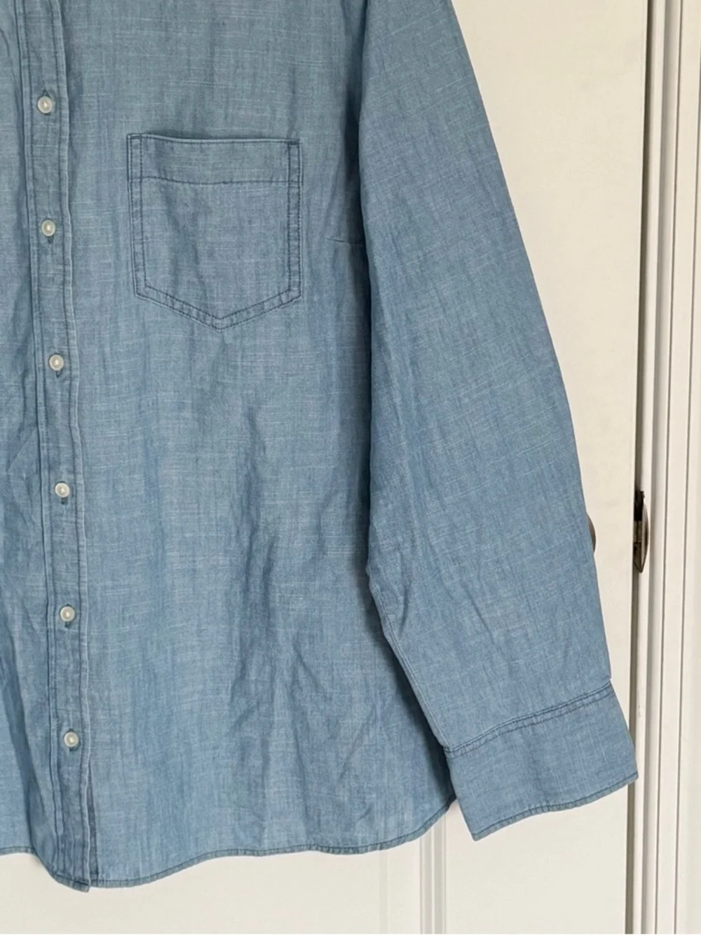 NEW J. Crew Light Chambray Signature Fit Button-Down Shirt plus 2X 39751